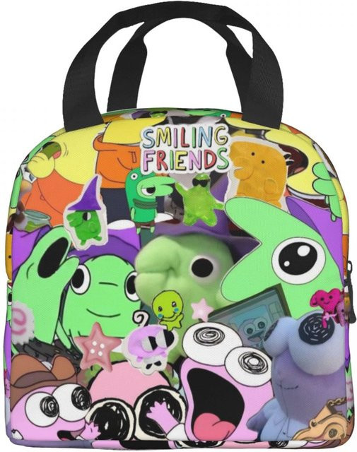 Fancy Style Studio Smiling Friends Pim und Charlie Thermoisolierte Lunchtasche Bento-Box in Mehrfarbig - Bild 1