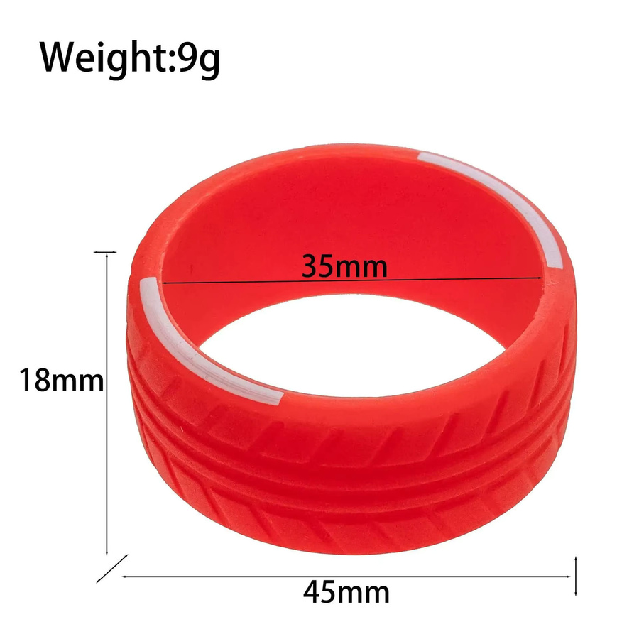 Silikon-Radabdeckung für RC-Sender in Grün – universeller Anti-Rutsch-Griff für Futaba NB4/7PX, Traxxas TQi und Sanwa - Bild 2