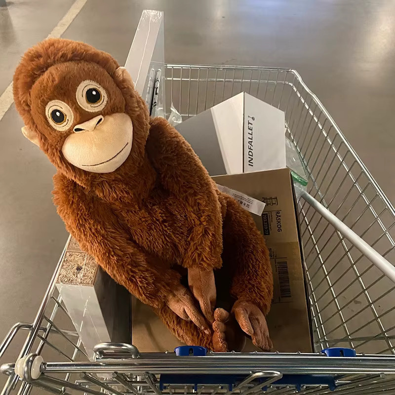 Bandai Orang-Utan-Plüschtier, braun - Bild 4