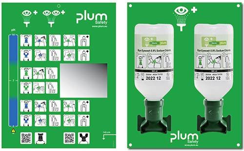 PLUM BR 318 005 Augenspülstation grün wandmontiert - Bild 1