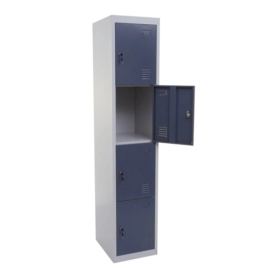 MCW Schließfach Preston T163 Schließfachschrank aus Metall in Anthrazit-Grau, H: 180 cm, B: 38 cm, T: 45 cm - Bild 2