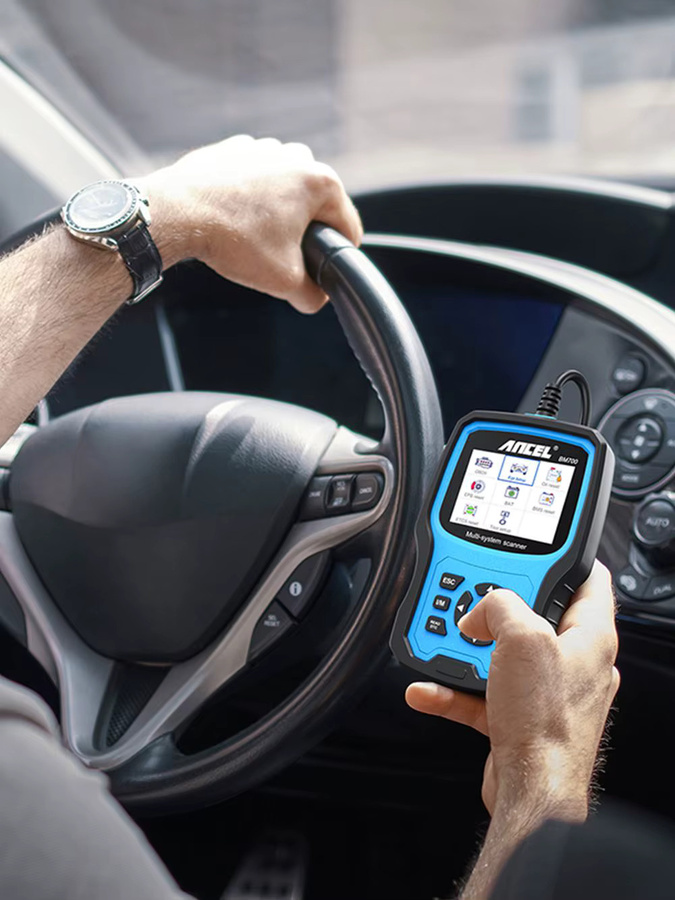 Ancel BM700 OBD2 Automotive Scanner für BMW und MINI mit EPB, SAS, Airbag, TPMS, Öl Reset, Injektor Codierung und Diagnosefunktionen in Blau - Bild 6
