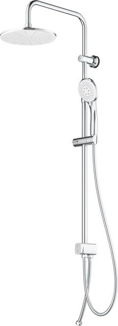 LIVARNO HOME Überkopfbrauseset mit Regendusche, Handbrause und Duschstange in Chrom - Bild 1