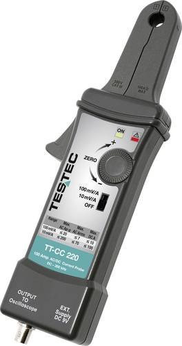 Testec TT-CC 220 Stromzangenadapter in Grau mit Messbereich 50mA - 100A für AC/DC - Bild 1