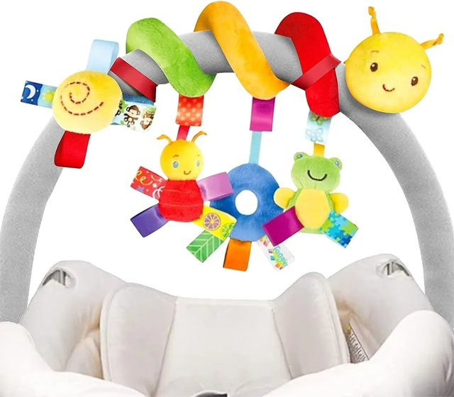 AFOVIC Baby Krippe Hängen Rasseln Spielzeug, Plüsch / Textil, Bunt / Mehrfarbig - Bild 1
