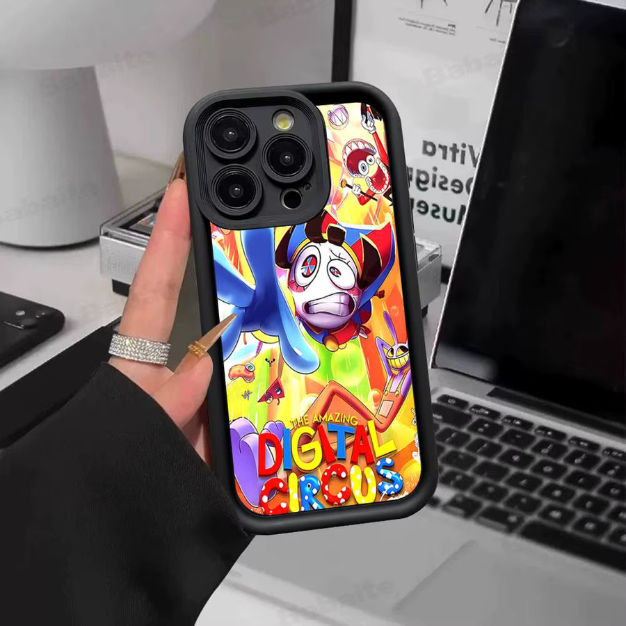 Lustige A-Amazing D-Digital C-Circus Silikon-Handyhülle für iPhone 17 Pro Max 16 15 14 13 12 11 Plus 17 Air in Multicolour - Bild 2