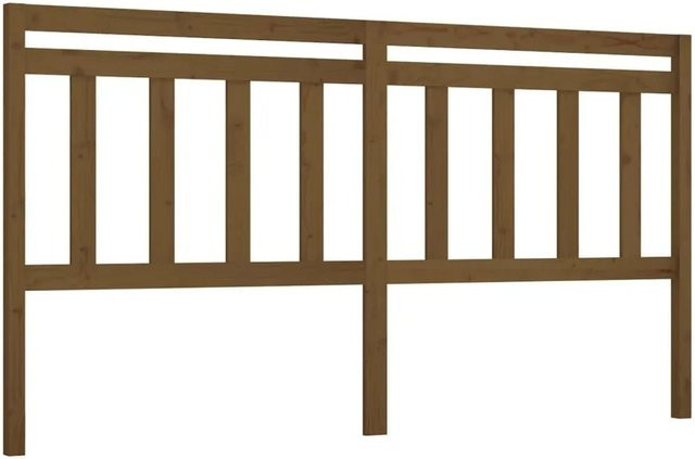 vidaXL Kopfteil aus Kiefer-Massivholz in Honigbraun, rustikales Bettgestell-Zubehör, Breite: 186 cm, Tiefe: 4 cm, Höhe: 100 cm - Bild 1