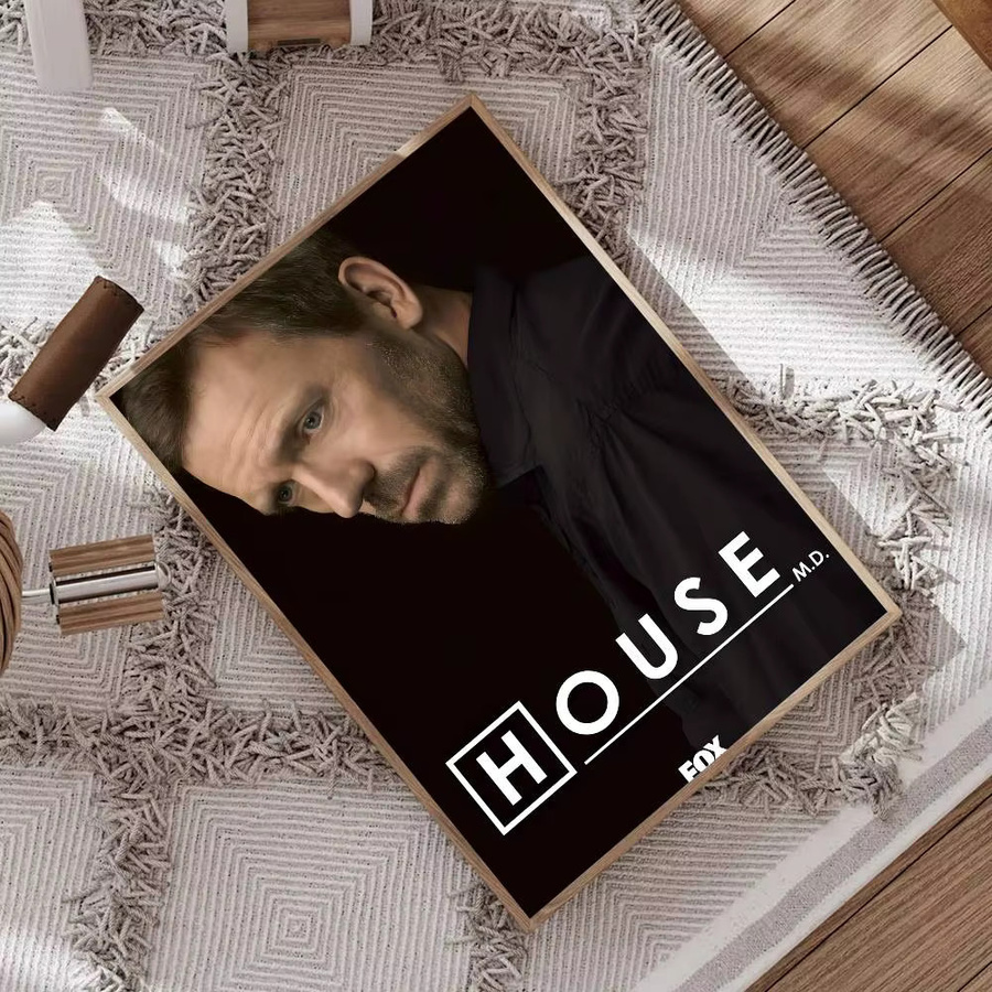 House MD TV-Show Poster selbstklebende Wandkunst in HD-Qualität Retro Wanddeko Mehrfarbig - Bild 4