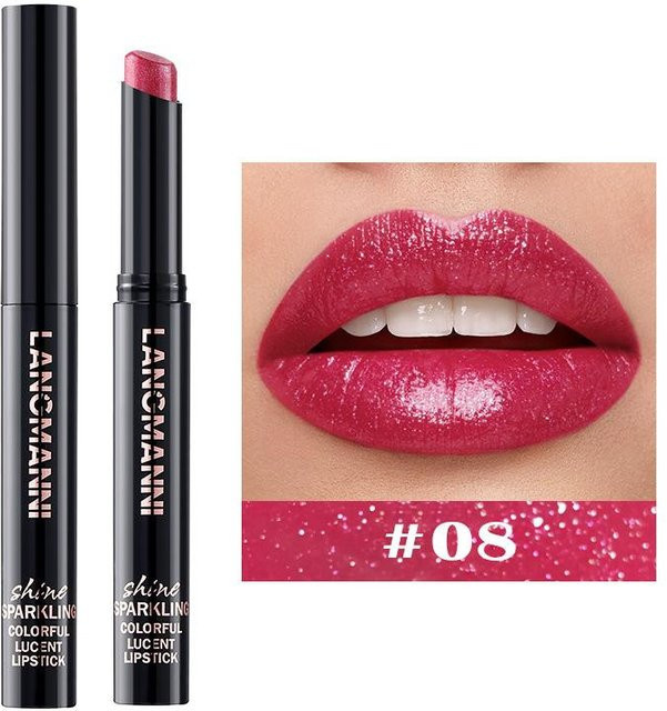 South Moon Diamant-Perlglanz-Lippenstift, rot, matt - Bild 1
