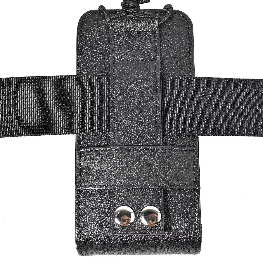 RUNUPTOP Funkgeräteholster in Schwarz, robustes Funkgeräte-Tasche mit Anti-Schwungsicherungsgurt für Kenwood, Motorola und Baofeng Zwei-Wege-Walkie-Talkies - Bild 5