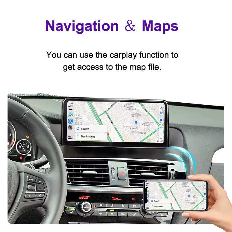 AUTOTOP 10,25 Zoll Linux Touchscreen für BMW X3 F25 und X4 F26 (2011-2016) mit CIC NBT, Android Auto, Bluetooth, Youtube und Airplay in Schwarz - Bild 2