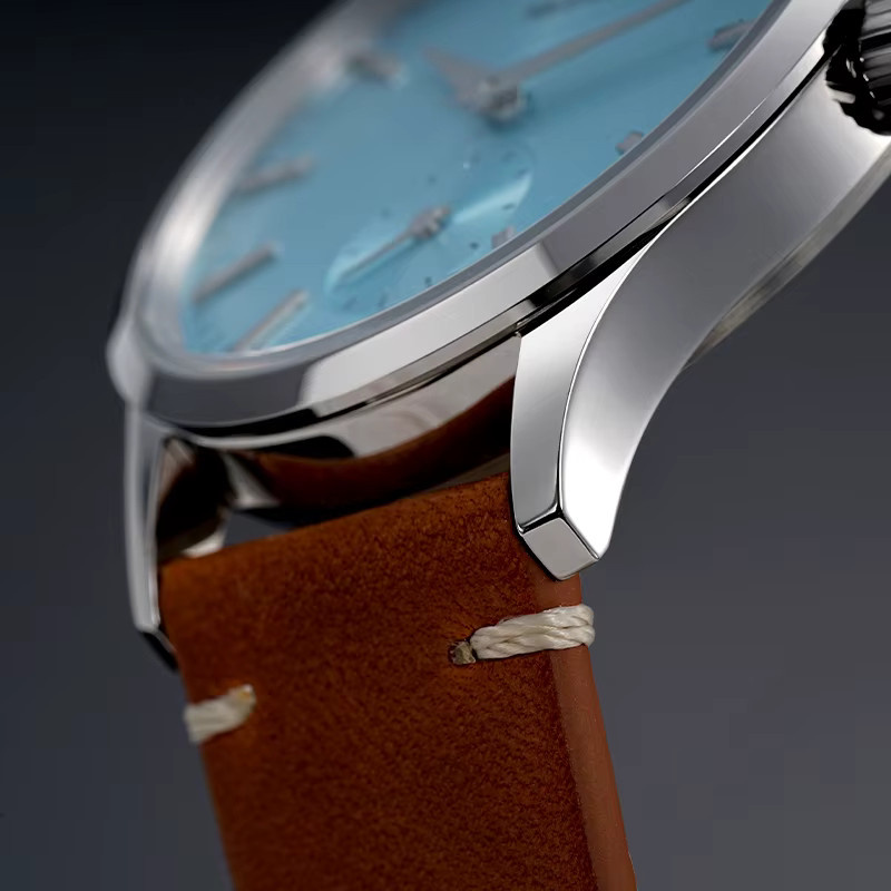 Milifortic Armbanduhr, Quarz, Edelstahlgehäuse, Leder, Herren - Bild 4