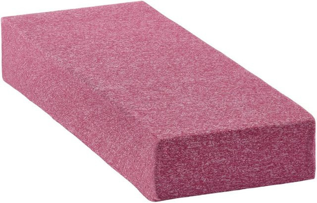 Spannbetttuch aus Jersey in Rot und Pink, B/T: 100 x 200 cm, Oeko-Tex Standard 100 zertifiziert - Bild 1