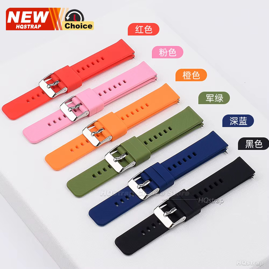 HQstrap Uhrenarmband Silikon, Unisex, 18/19/20/21/22 mm - Bild 2