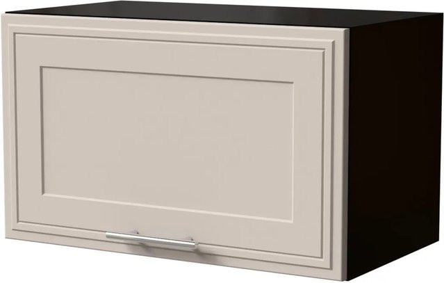 Feldmann-Wohnen Klapphängeschrank Salo W4B/60 in Schwarz und Kaschmir Matt mit Kassettenfront und Gasdruckdämpfer, B/T/H: 60 x 32,5 x 36 cm - Bild 1