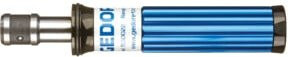 Gedore Minor FH Drehmomentschrauber Typ FS 14 mit Festeinstellung, 1/4 Zoll, Blau/Aluminium - Bild 1