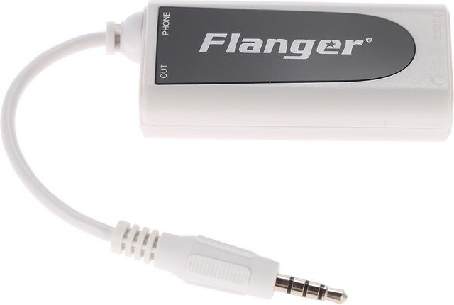 Igeteck Musikkonverter Adapter für Gitarren-Bass zu Android und iOS in Weiß und Schwarz mit 3,5 mm Klinkenanschluss - Bild 1