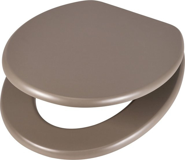baliv WC-Sitz Pollino mit Absenkautomatik aus MDF in Beige, oval - Bild 1