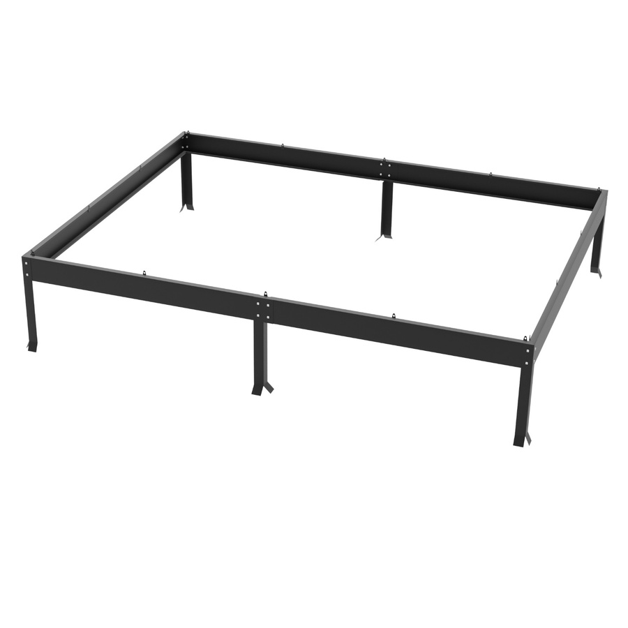 Vitavia Stahlfundament 5000/5900 für Gewächshäuser Venus Comet Planet Apollo und Triton, schwarz und grau, B/T/H: 254 x 192 x 12,5 cm - Bild 4