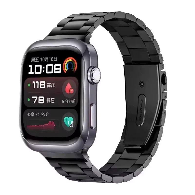 Uhrenarmband Edelstahl, Faltschließe, Unisex - Bild 3