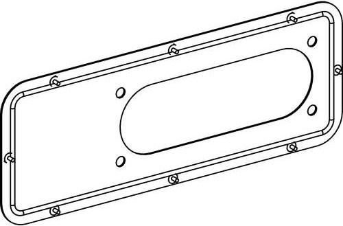 Schneider Electric KSB400DCZFL21 KS Adapterplatte für FL21 Flanschplatten als Abgangskastenzubehör - Bild 1