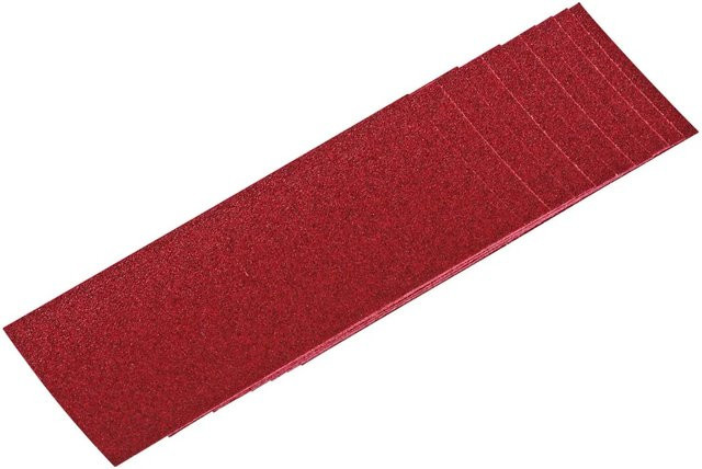 LUX-TOOLS Schleifstreifen für Exzenterschleifer, Körnung K80, Rot, B: 9,3 cm, L: 23 cm - Bild 1