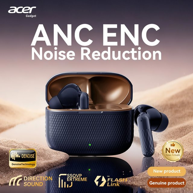 Acer Ohr636 Kabellose Bluetooth In-Ear-Ohrhörer in Blau mit Geräuschunterdrückung und Stereo-Klangqualität - Bild 1