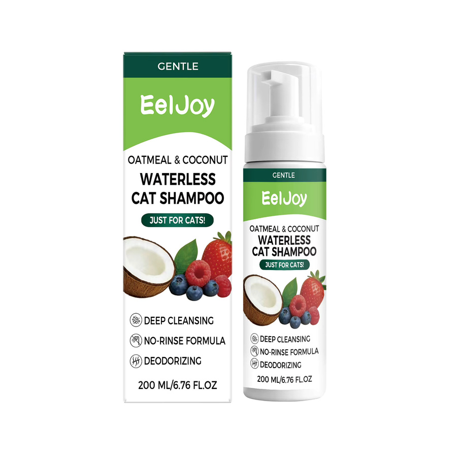 EelJoy Wasserloses Katzenshampoo zur Tiefenreinigung und Geruchsentfernung mit beruhigender Hautpflege, 200ml - Bild 6