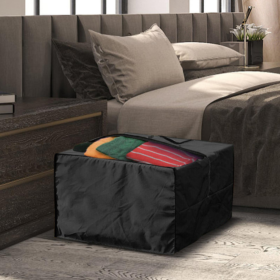 Schutztasche mfySpace quadratisch mit Reißverschluss und Tragegriff, wasserdicht und staubdicht, 210D, schwarz - Bild 2