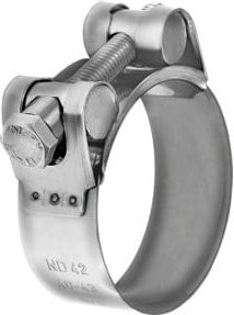 Riegler Gelenkbolzenschelle aus Edelstahl 1.4301 in Silber, Durchmesser: 60 - 63 mm, Breite: 22 mm - Bild 1