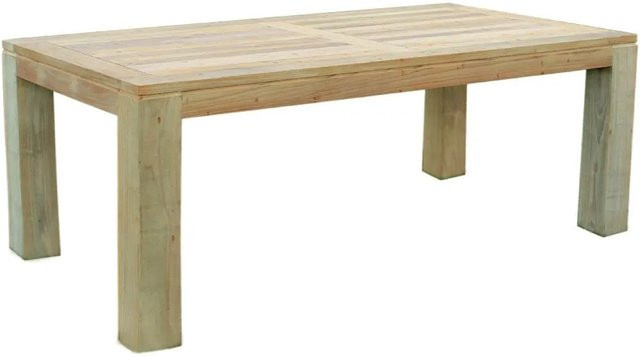 Lex Massiver Premium Teak Gartentisch Rechteckig in Braun - Bild 1