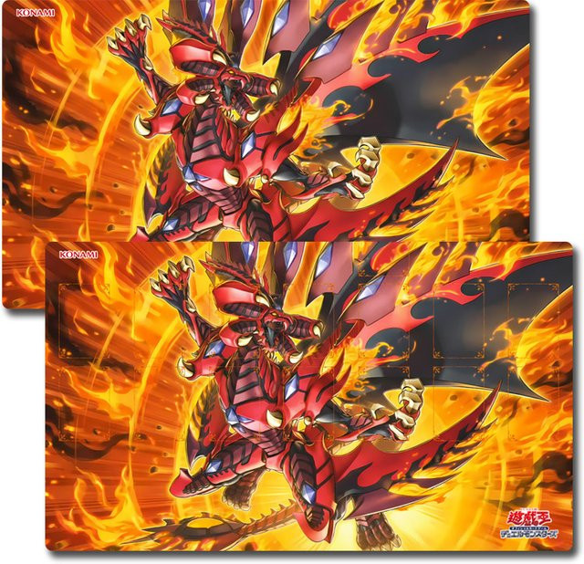 Yu-Gi-Oh! Red Supernova Dragon Spielmatte, Gummi, Rot - Bild 1