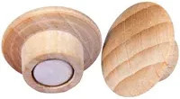Legamaster Magnet WOODEN aus Buchenholz in Braun, 5 Stück, Durchmesser: 2,5 cm, Höhe: 1,55 cm - Bild 1