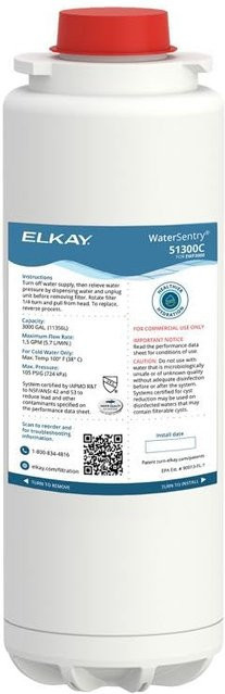 Elkay WaterSentry 51300C Filter für Flaschenfüller zur Reduzierung von Blei und Mikroplastik, NSF/ANSI-zertifiziert - Bild 1
