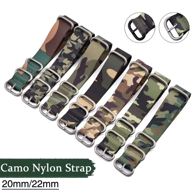 strapfreak Uhrenarmband Nylon, Camo, Edelstahl, Herren - Bild 2
