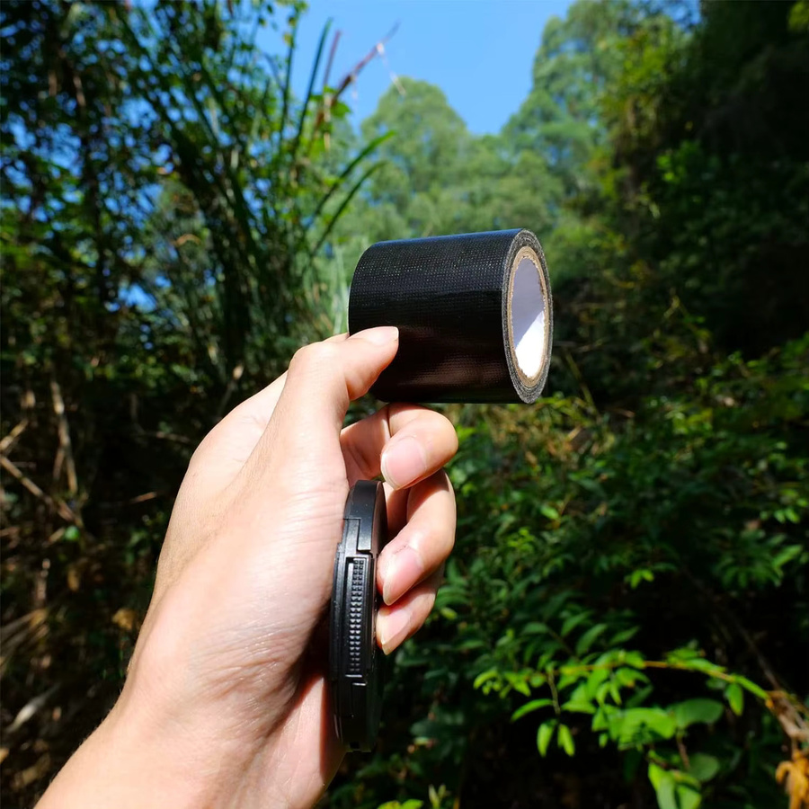 2 Stück Mini-Klebeband in Reisegröße für Outdoor, Camping und Notfälle, Farbe: Schwarz - Bild 4