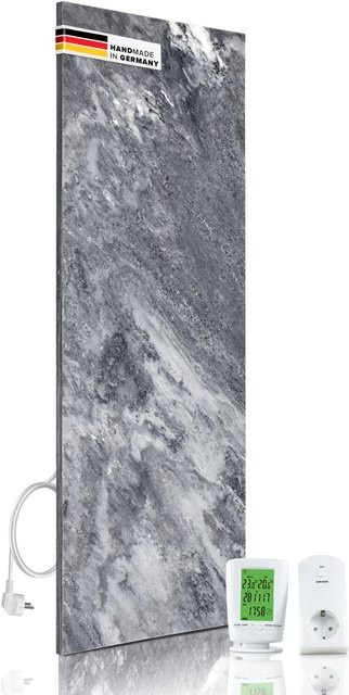 Marwona Naturstein Infrarotheizung 800 Watt mit Digitalthermostat in Shadow Grey - Bild 1