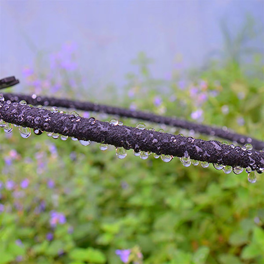 Mikro-Tropfbewässerungssystem mit porösem Soaker-Schlauch, alterungsbeständiges Durchlässiges Leckrohr für Pflanzen und Blumen, Schwarz, 4/8mm und 12/16mm - Bild 5