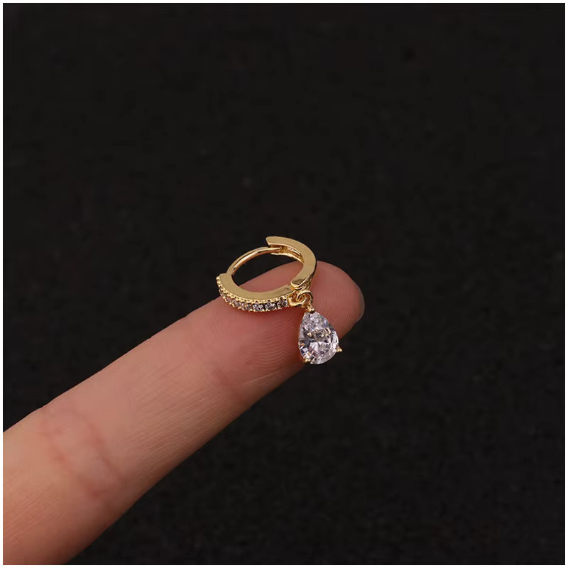 mling Ohrhuggie-Reifen Edelstahl, Bicolor, Zirkonia, Damen - Bild 2