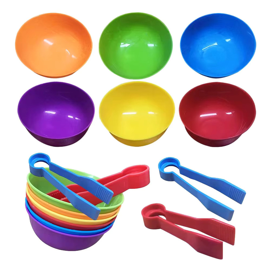 MYJCK Kinder Klassifizierung Tassen Zählen und Sortieren Spielzeug Set, Kunststoff, Bunt / Mehrfarbig - Bild 3