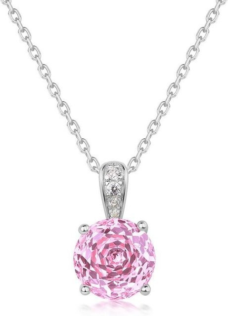 POMOiii Anhänger Halskette, 925 Silber, Zirkonia, Damen - Bild 1