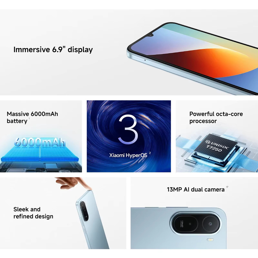 Xiaomi Redmi A7 Pro Smartphone Globale Version mit 6,9 Zoll 120Hz Display, 6000mAh Akku und 13MP Kamera in Grün - Bild 1
