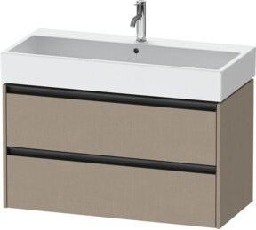 Duravit Waschtischunterschrank Ketho.2 in Lei mit 2 Schubladen, wandhängend, B/T: 98,4 x 46 cm - Bild 1