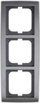 Busch-Jaeger Abdeckrahmen 3-fach Solo Chrom, Breite: 8,7 cm, Höhe: 22,8 cm, Tiefe: 1,1 cm - Bild 1