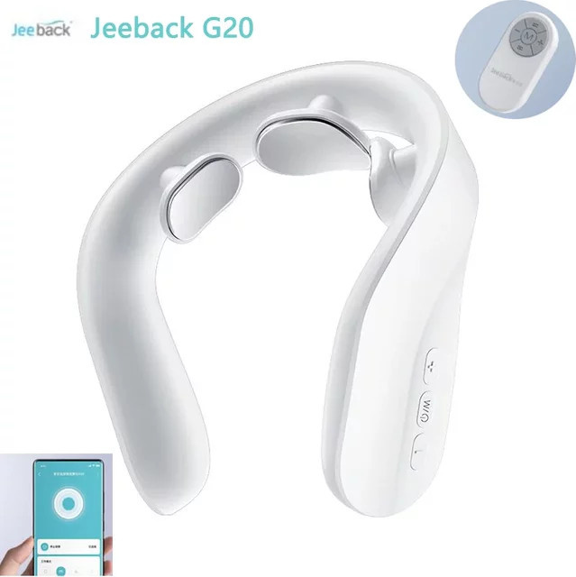 Youpin Jeeback G20 Smart Zervikal-Massagegerät in Weiß mit zehn Puls-Chiropraktik-Modi für elektrische Physiotherapie und Xiaomi Mi Home App-Steuerung - Bild 1