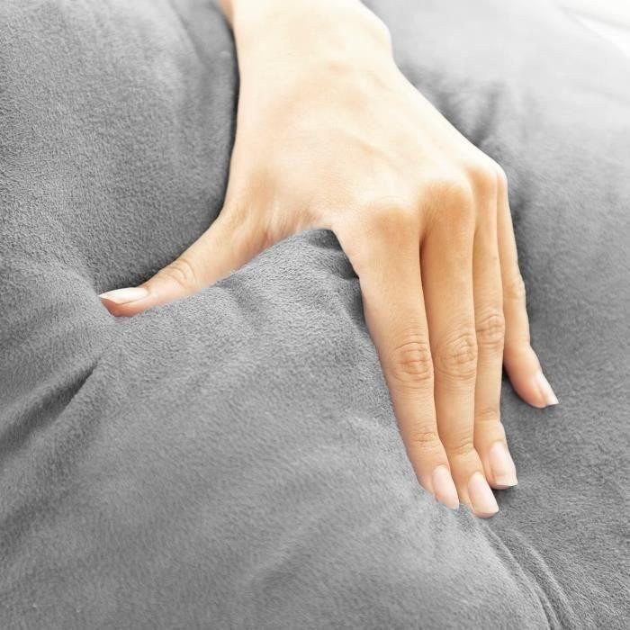 Vorlesungscouch mit Kissen Huglow von InnovaGoods in Grau aus Baumwolle und PP - Bild 2