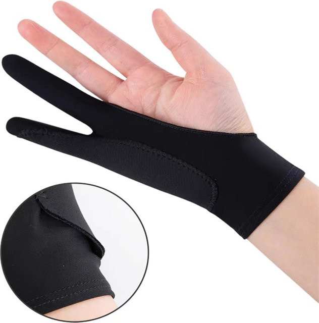 Anti-Touch-Handschuh für iPad und Tablet in Schwarz zur Bildschirmzeichnung und zum digitalen Malen - Bild 1