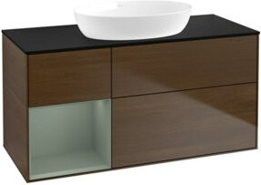 V&B Waschtischunterschrank Finion in Platinblau lackiert, Breite: 120 cm, Tiefe: 50,1 cm, Höhe: 50,1 cm - Bild 1