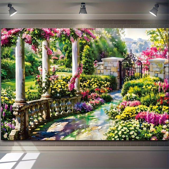 Bling Bling Tapestry Wandbehang Wald Natur Landschaft aus Polyester, Mehrfarbig, B: 230 cm, H: 180 cm - Bild 1