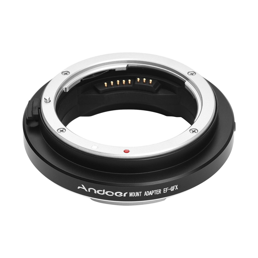 Andoer EF-GFX Kameraobjektiv-Adapterring für Canon EF-Objektive auf FujiFilm, Schwarz - Bild 4